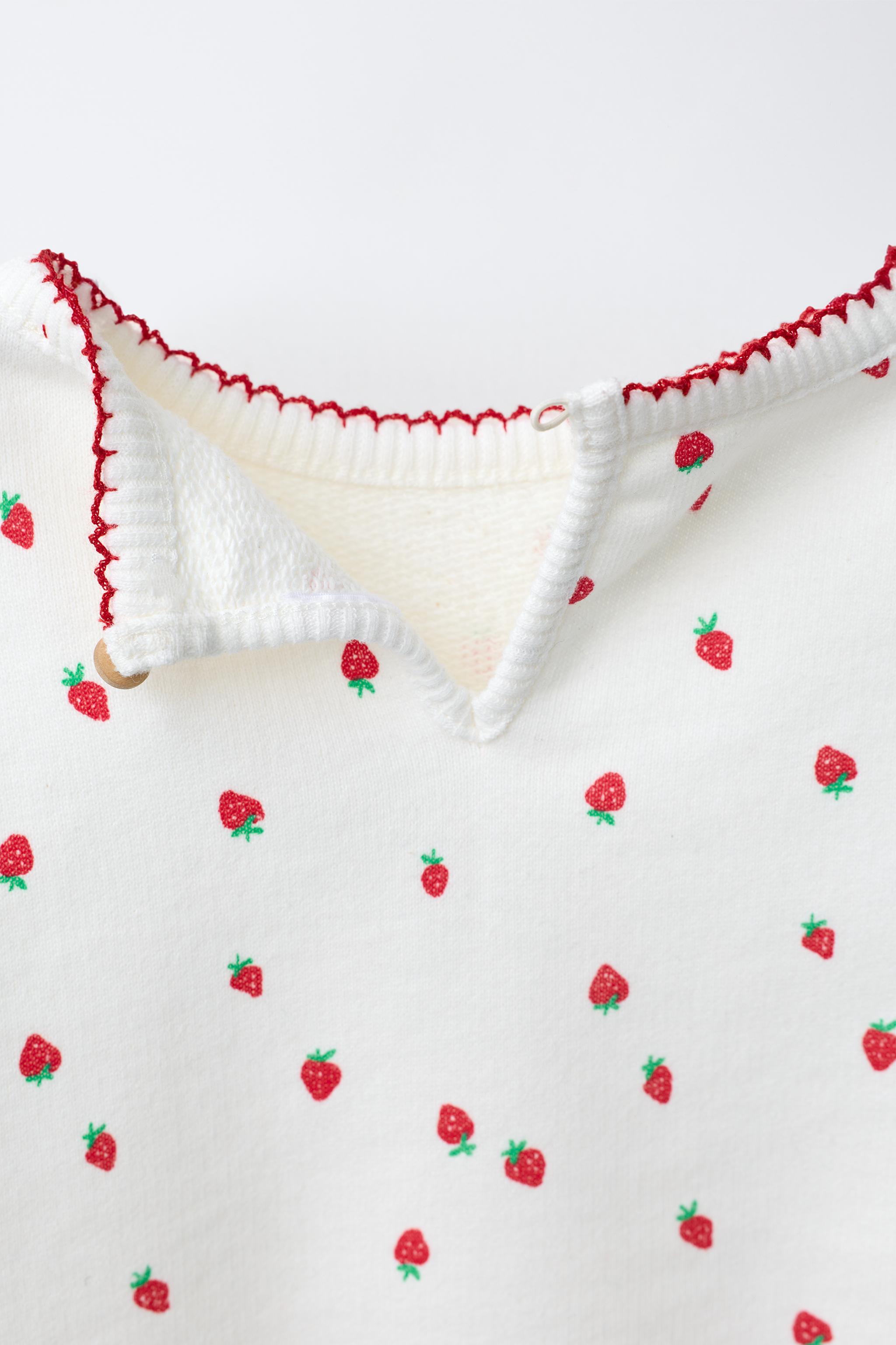 STRAWBERRY PRINT SWEATSHIRT